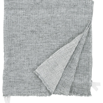 Ręcznik z gniecionego lnu NYYTTI 38x38 Szary