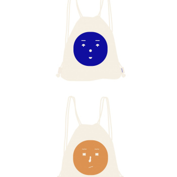 Worek dwustronny FEELINGS GYM BAG by Mado Niebiesko-Rdzawy