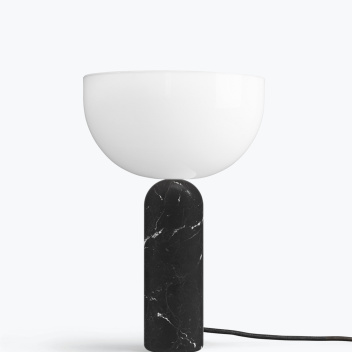 Lampa stołowa KIZU Table Large Lamp H45 cm Czarny Marmur