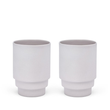 Kubki MONDAY MUG Set 2 Szare