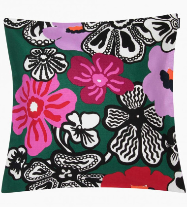 Poszewka na poduszkę Marimekko Kaukokaipuu 45x45 Zielono-Różowa