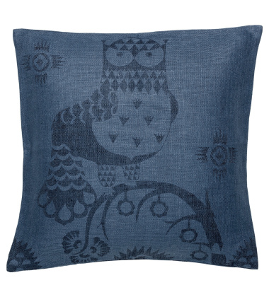 Poduszka lniana Taika cushion cover 50x50 cm Granatowa