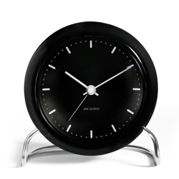 Zegarek Budzik AJ City Hall Table Clock Czarny