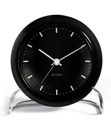 Zegarek Budzik AJ City Hall Table Clock Czarny