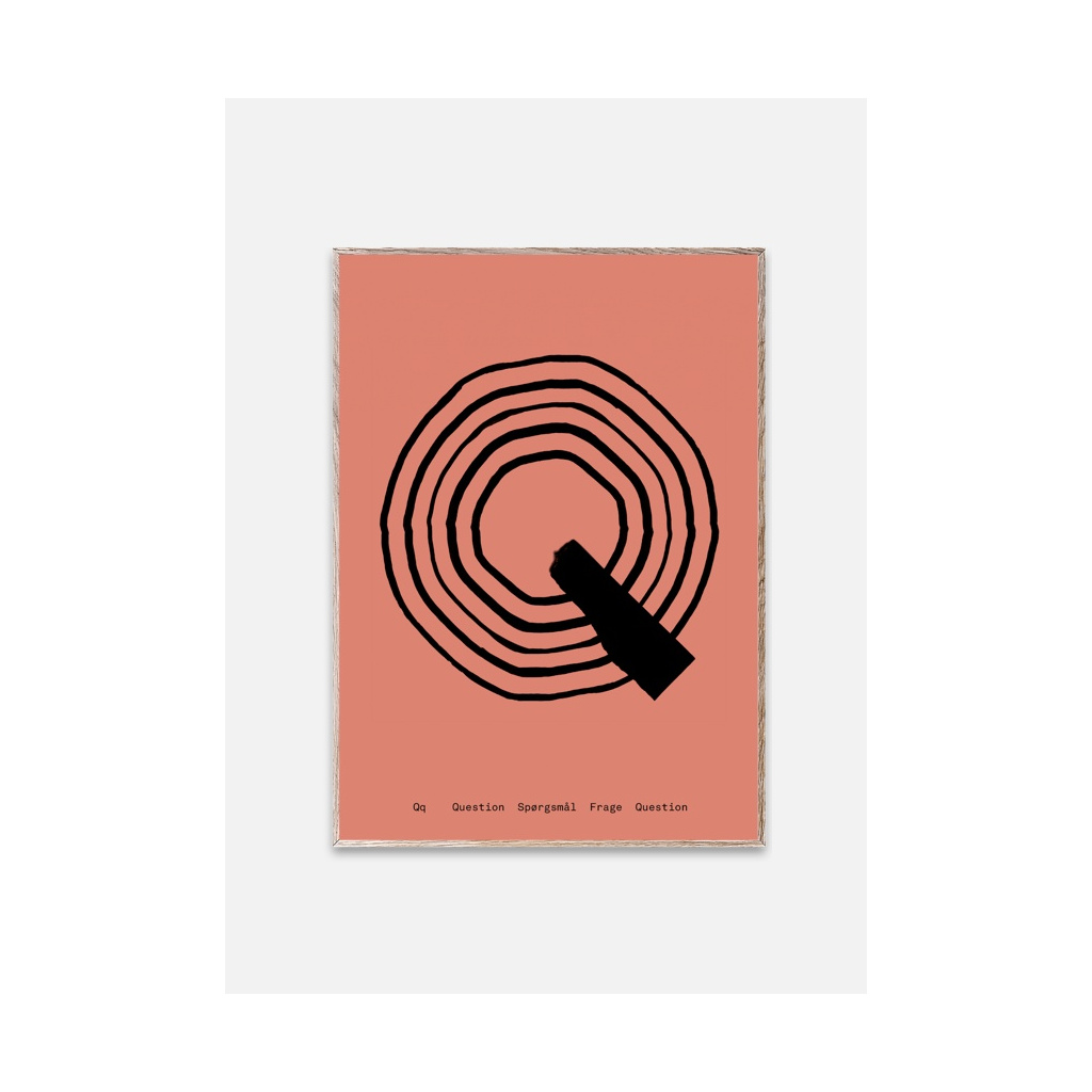 Poster 30x40 SPAGHETTI Q by Mado Różowy Moaai Sklep z