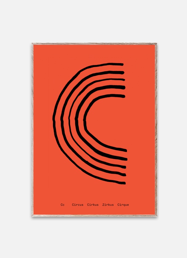 Poster 30x40 SPAGHETTI C by Mado Koralowy Moaai Sklep z
