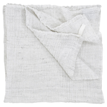 Ręcznik z gniecionego lnu NYYTTI 65x130 Biały