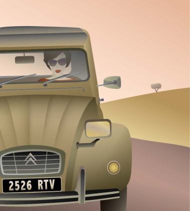 Poster 50x70 2CV CITROEN By ViSSEVASSE