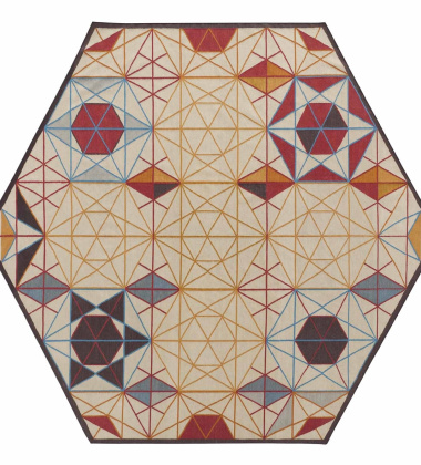 Kilim wełniany HEXA 261x300 by Enblanc