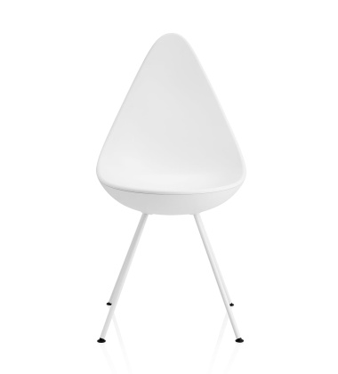 Krzesło DROP Plastic Chair 3110 Arne Jacobsen Białe