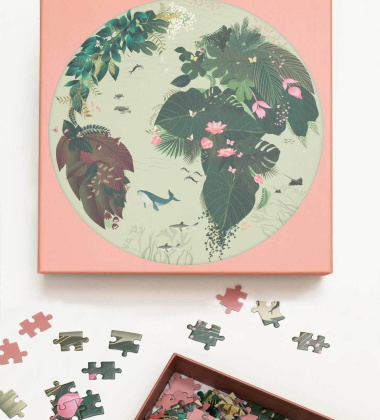 Puzzle 500 I LOVE MOTHER EARTH 55 cm - JIGSAW by ViSSEVASSE