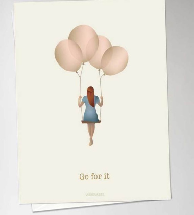 Kartka okolicznościowa GO FOR IT Balloon Dream A6 10,5x15 cm