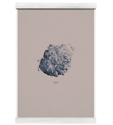 Hailstone Poster 50x70 Everest Grey