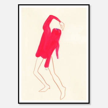 Poster 50x70 PINK POSE by Amelie Hegardt