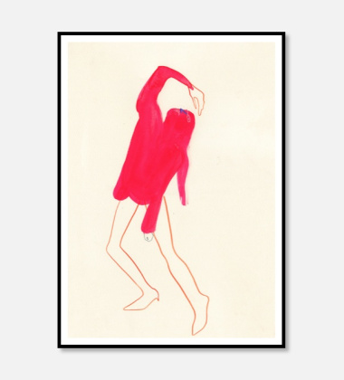 Poster 50x70 PINK POSE by Amelie Hegardt