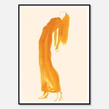 Poster 50x70 SAFFRON DRESS by Amelie Hegardt