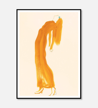 Poster 50x70 SAFFRON DRESS by Amelie Hegardt