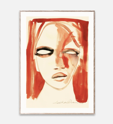 Poster 50x70 RED PORTRAIT by Loulou Avenue