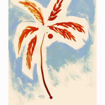 Poster 50x70 STORMY PALM by Loulou Avenue