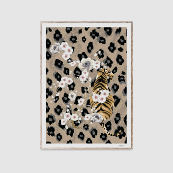 Poster 50x70 TIGER by Naja Munthe