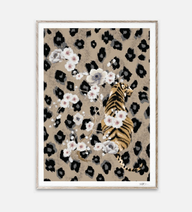 Poster 50x70 TIGER by Naja Munthe