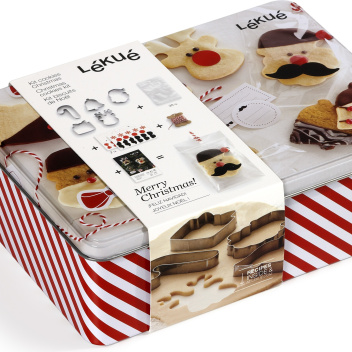Zestaw foremek do ciasteczek w ozdobnej puszce CHRISTMAS BOX by Lekue