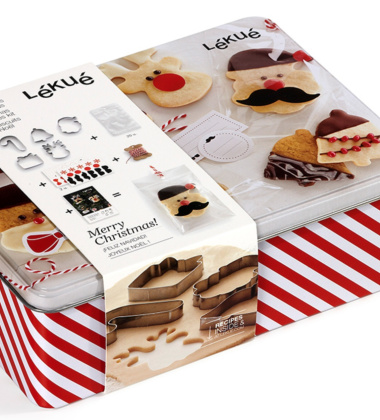 Zestaw foremek do ciasteczek w ozdobnej puszce CHRISTMAS BOX by Lekue