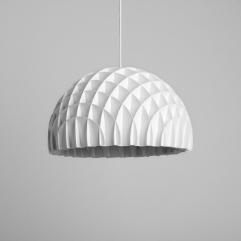 Lampa wisząca 40 cm ARC Pendant White Polystyrene