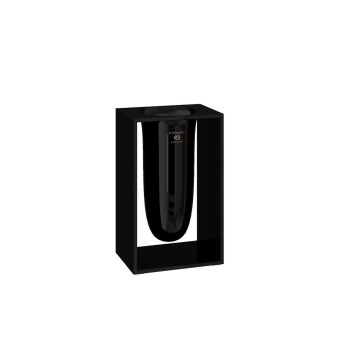 Pojemnik na szczotki INSIDE 10,2x7,5x16,4 Glossy Black