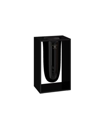 Pojemnik na szczotki INSIDE 10,2x7,5x16,4 Glossy Black