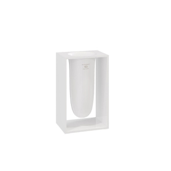 Pojemnik na szczotki INSIDE 10,2x7,5x16,4 Glossy White