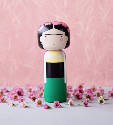 Laleczka Kokeshi FRIDA 14,5 cm Zielona