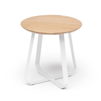 Stolik kawowy SHUNAN 46x46x46 White-Natural Ash