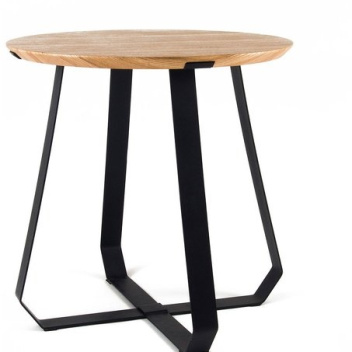 Stolik kawowy SHUNAN 46x46x46 Black-Natural Oak