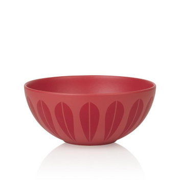 Miska z porcelany Lotus 24 cm Czerwony Mat