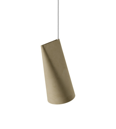 Lampa wisząca ceramiczna CERAMIC PENDANT NARROW 22x11,2 OLIVE