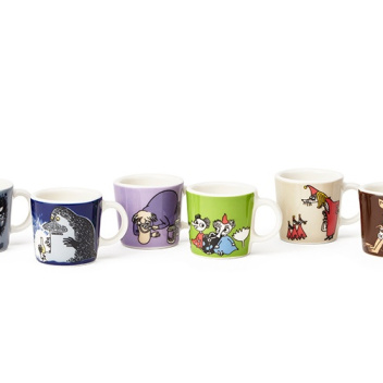 Komplet 6 mini kubeczków z porcelany Moomin Mini Mugs Collectors Set Classics no 2