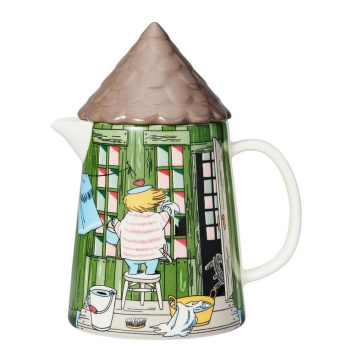 Dzbanek z porcelany z pokrywką 1L SAUNA - Moomin BATH HOUSE Pitcher