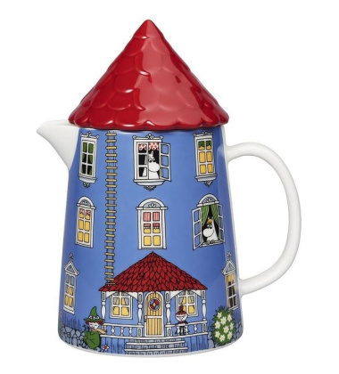 Dzbanek z porcelany z pokrywką 1L Dom Muminków - MOOMINHOUSE Pitcher