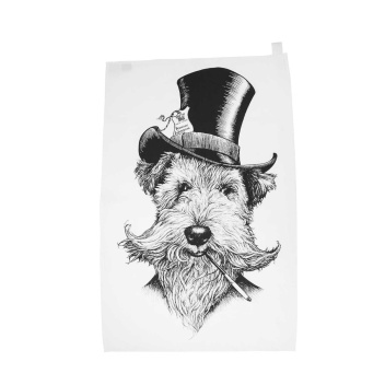 Ścierka kuchenna Sir Lancelot Welsh Terrier Dog 50x70 by Rory Dobner