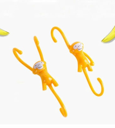 Haczyki JUST HANGING Set 3 Żółte by Monkey Business
