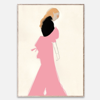 Poster 50x70 PINK DRESS by Amelie Hegardt