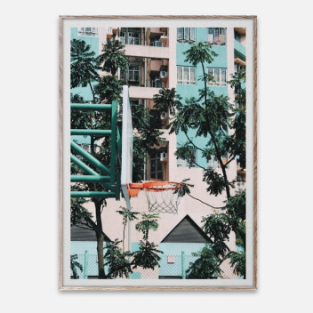 Poster 50x70 Cities of Basketball 01 Hong Kong By Kasper Nyman