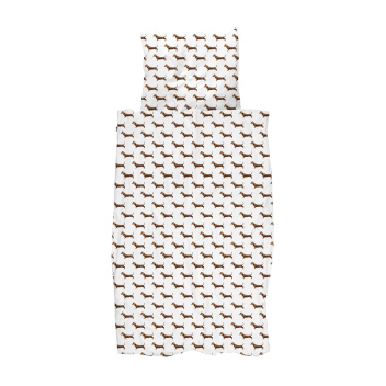 Pościel bawełniana w jamniki 140x200 JAMES