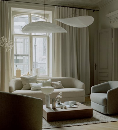 Lampa wisząca TENSE 90 cm Biała