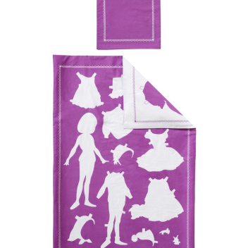 Pościel dziecięca Papper Doll Set 100x135 Fuksja