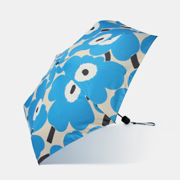 Parasolka składana Mini Manual UNIKKO Umbrella Black-Blue-Off-White