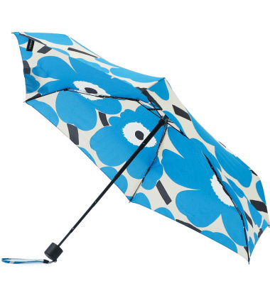 Parasolka składana Mini Manual UNIKKO Umbrella Blue by Marimekko