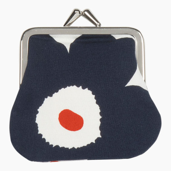 Portmonetka 8x8 Mini Kukkaro Mini UNIKKO Navy-Orange-White by Marimekko