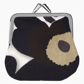 Portmonetka 8x8 Mini Kukkaro Mini UNIKKO Black-Olive-White by Marimekko